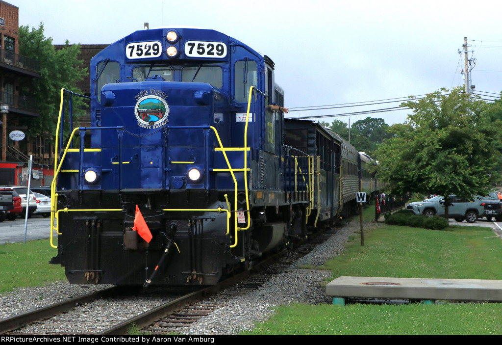 Departing Blue Ridge
